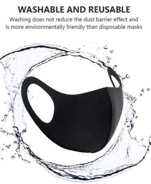 L-A5.1 Face Mask - Stretch - Black