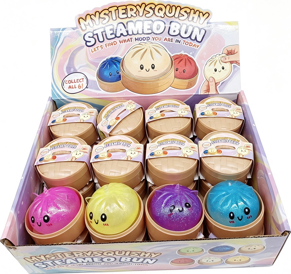 R-C4.1 TOY2610-125 Squishy Dumpling 5.5cm Unicorn Glitter - 24pcs