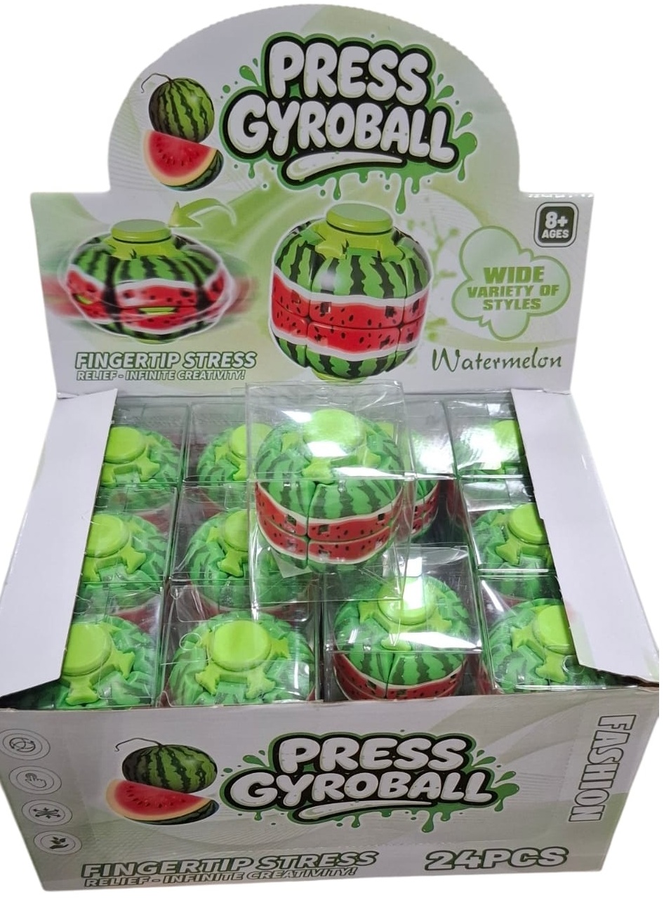 Z-C3.1 Gyroball Fidget Spinner Watermelon - 24pcs