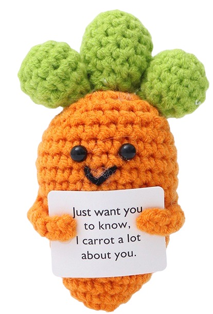 R-I2.1  T2405-050 Knitted Positive Carrot 10cm