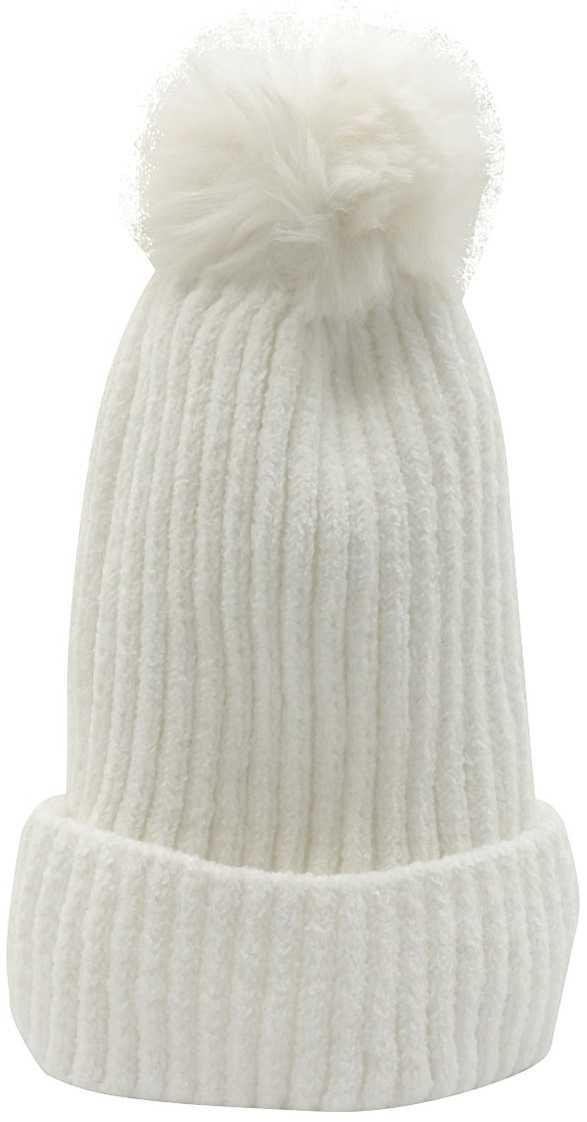Q-J7.1 HAT701-002 No. 4 Beanie Hat White