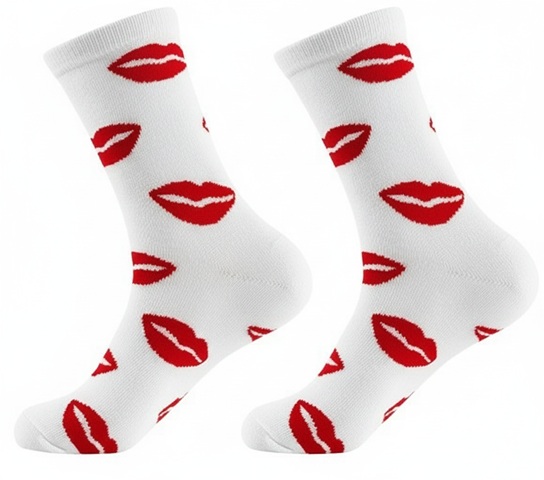 S-I2.1 SOCKS2512-156 Pair of Socks Size 38-45 Lips