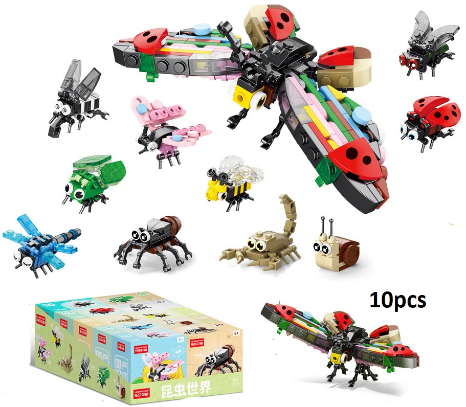 Z-C3.4 TOY9102 Building Blocks Sets 10 in 1 in display - 10pcs