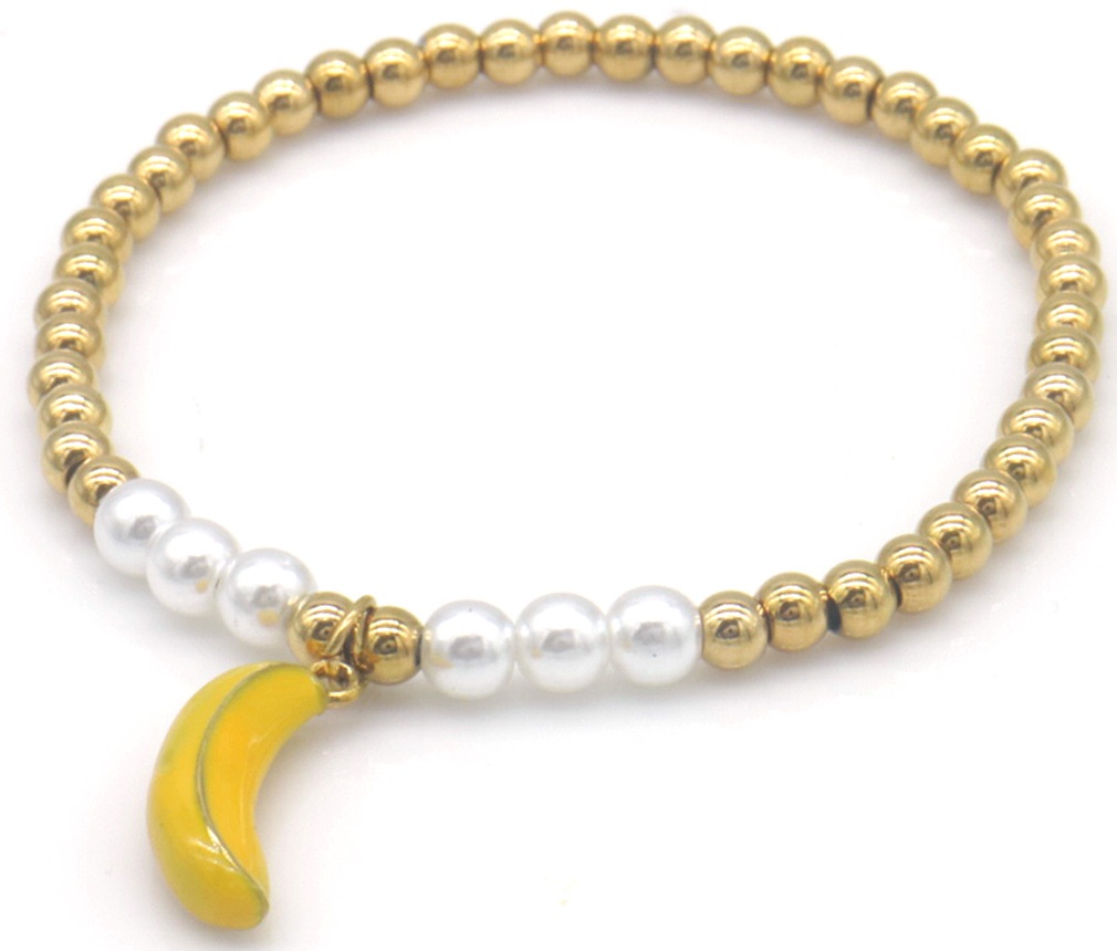 B-C18.5 B2503-055G-3 S. Steel Bracelet Banana