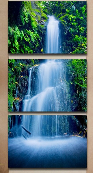 Y-A4.4 TF220 Diamond Painting 3 Frames Waterfall 90x50cm