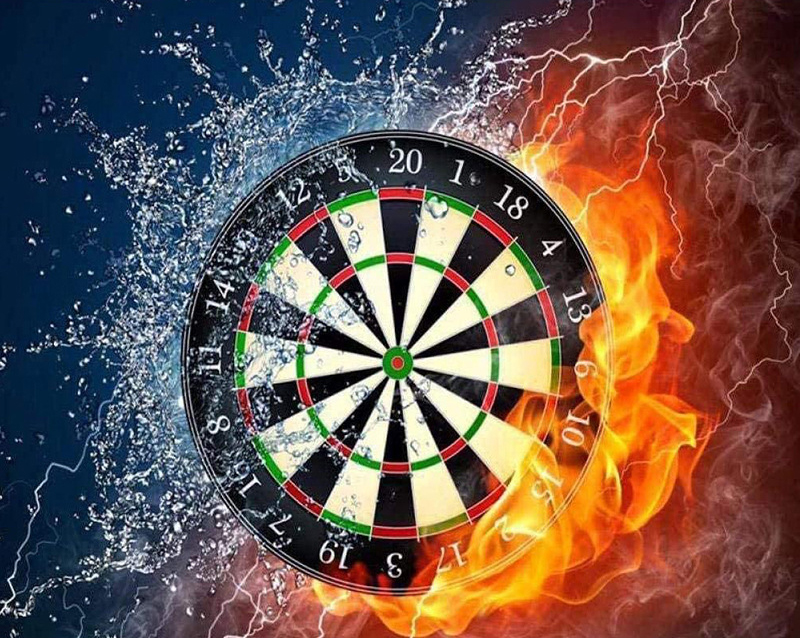 L-A2.2 DP23322019 Diamond Painting -Canvas 30x20cm - Painting 25x15cm Darts