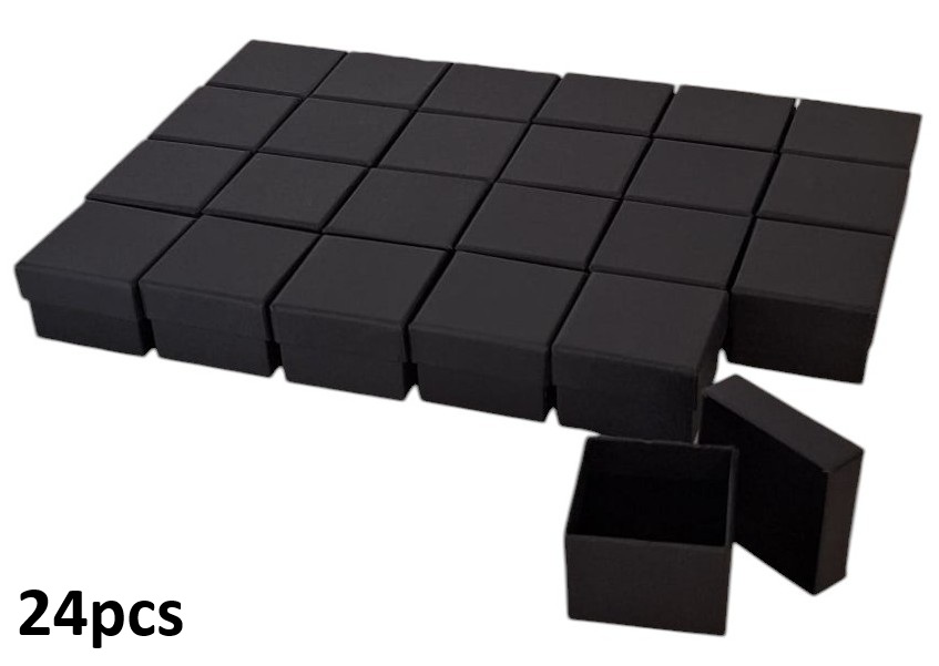 Y-B6.4 PK1032-008 Gift Box 5x5x3.5cm - Black - 24pcs Y-B6.4 PK1032-008 Gift Box 5x5x3.5cm - Black - 24pcs