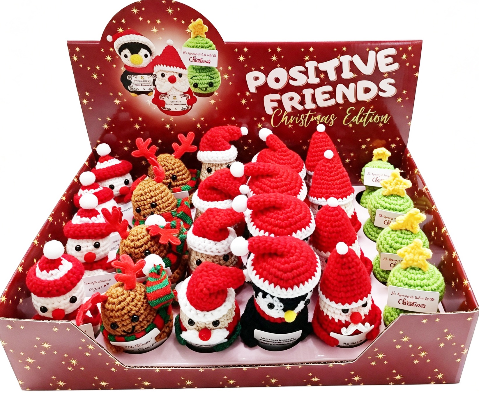 Y-E2.5 TOY2629-001 Positive Friends Christmas - 24pcs in Display