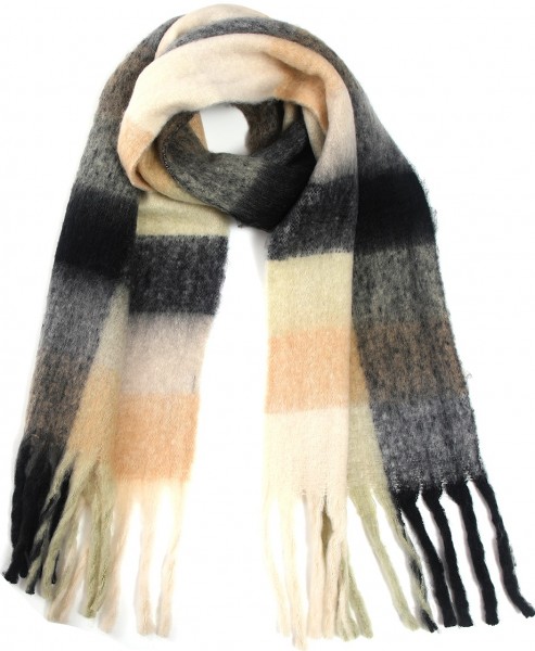 Y-D4.2 SCARF705-001 No. 2 Scarf Checkered Multi 190x43cm