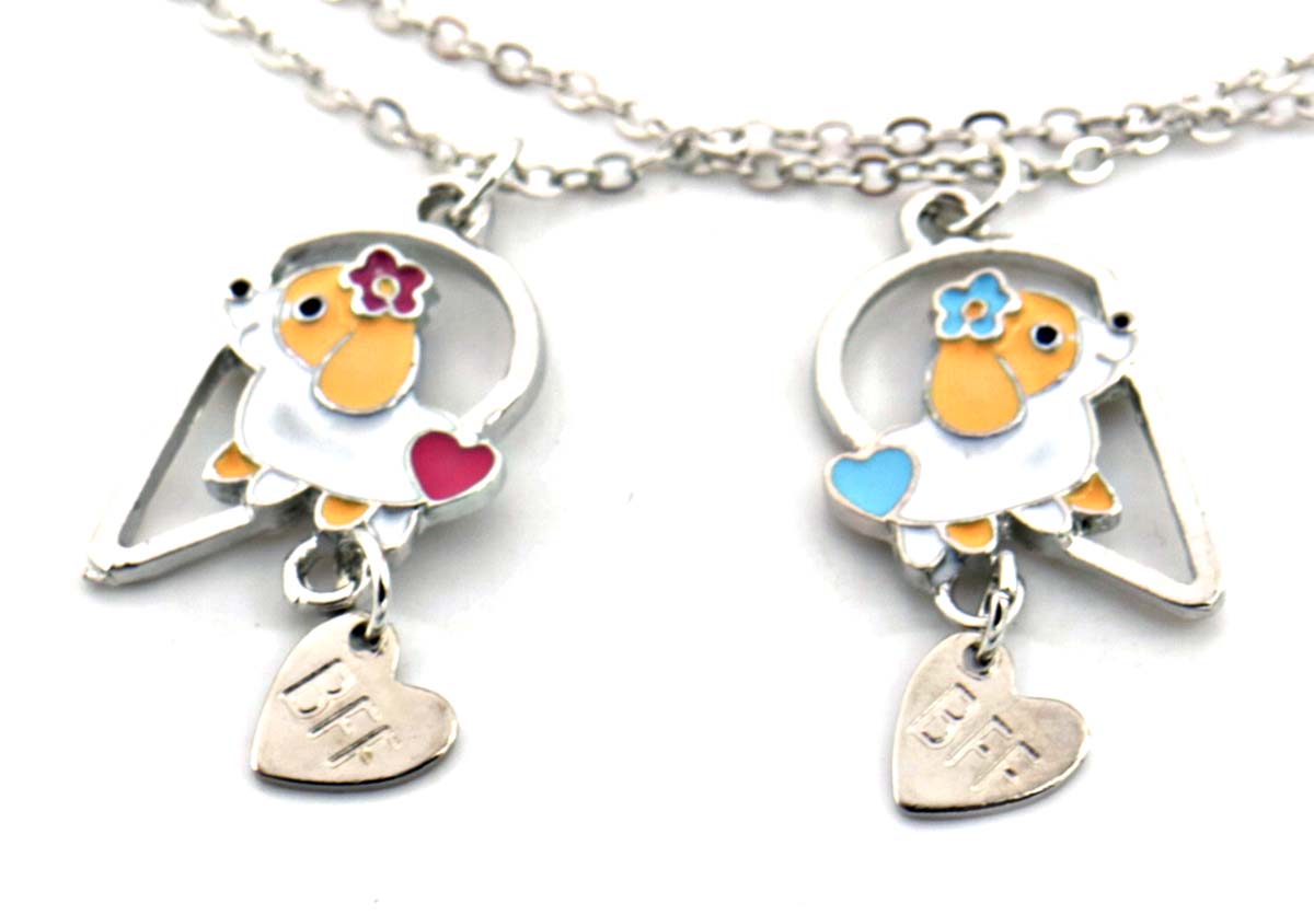 G-C5.4 N834-001 Friendship Necklace Set for Kids 2pcs