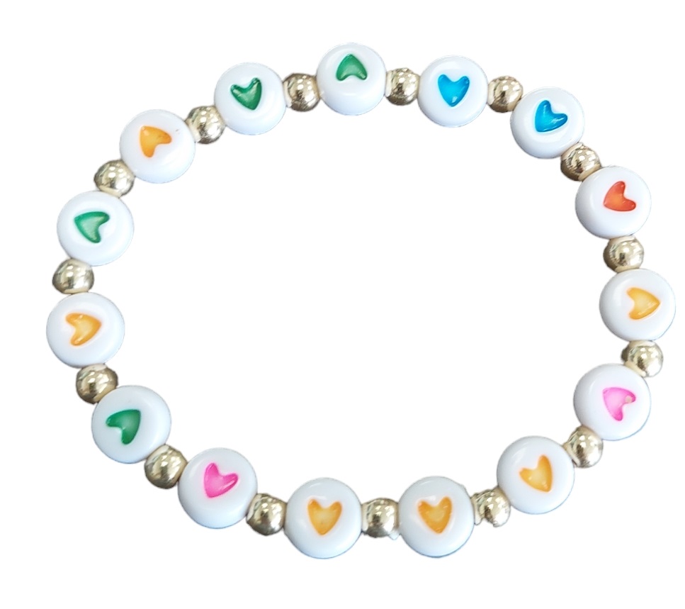 E-D19.4 B2375-008-4 Bracelet for Kids Hearts