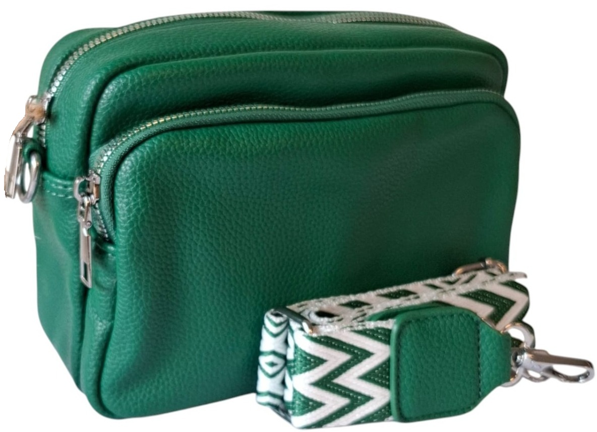 Q-F6.2 BAG914-004-6 PU Bag 22x14x7cm Green