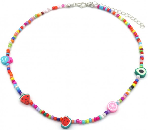 D-E21.3 N1656-020 No.2 Necklace Fruits 37-42cm Multi