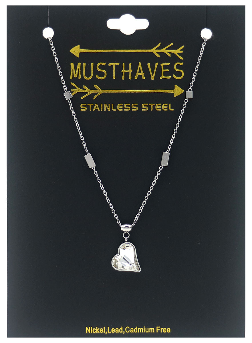 A-D22.2 N088-066S S. Steel Neckalce Heart