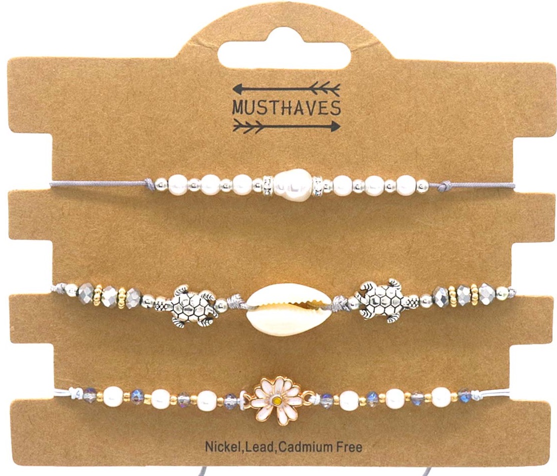 A-D12.1 B830-022-2 Bracelet Set 3pcs Grey